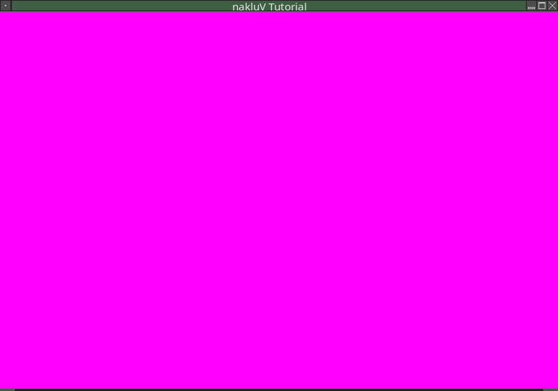 a bright magenta window